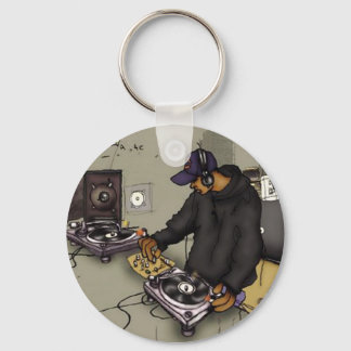 Chaveiro DJ e Dois Turntables