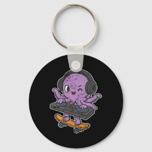 Chaveiro Dj Polvo Skate Cartoon Retro 