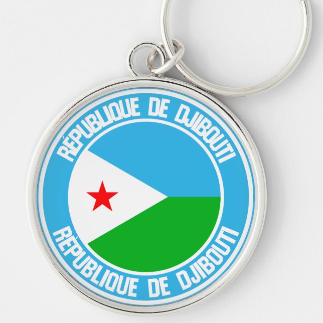 Chaveiro Djibouti Round Emblem (Frente)