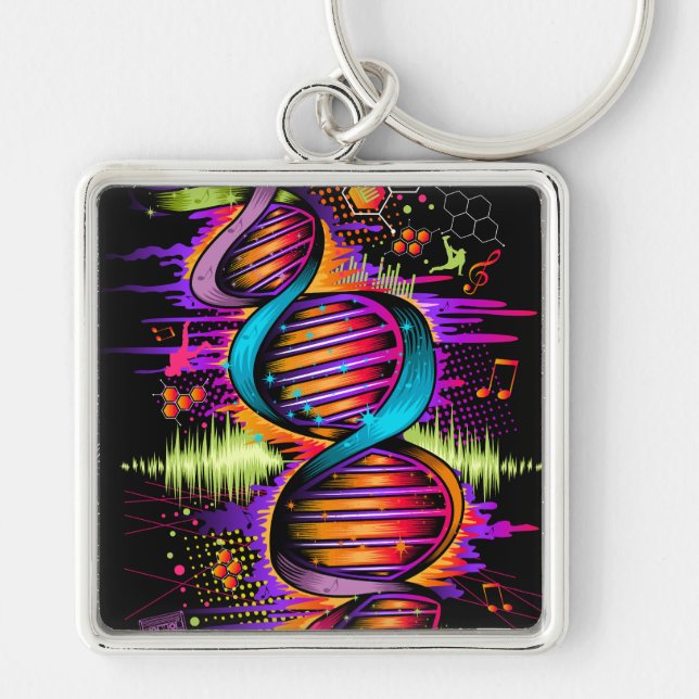 Chaveiro DNA musical (Frente)