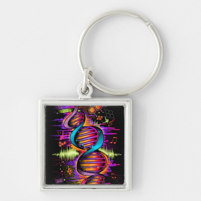 Chaveiro DNA musical (Frente)