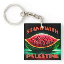 Chaveiro do acrílico do Solidariedade Palestina