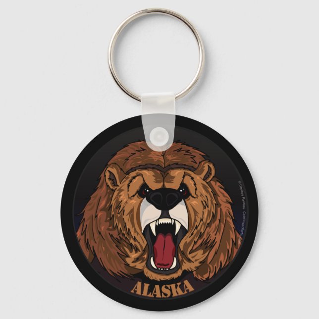 Chaveiro do Alaska Grizzly (Frente)