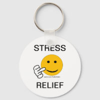 Chaveiro do Alivio de stress do dedo médio