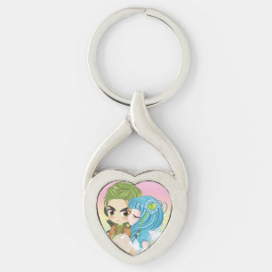 Chaveiro do amor da família das fadas - x bonito