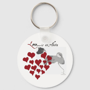 Chaveiro do amor de Akita