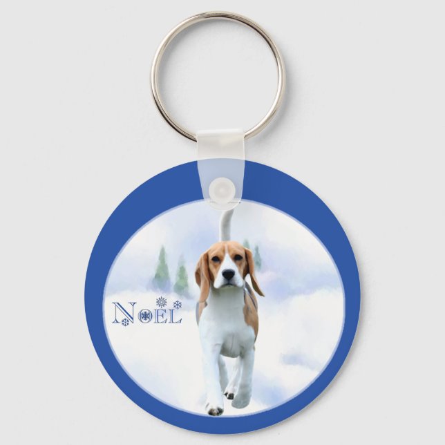Chaveiro do beagle do Noel (Frente)