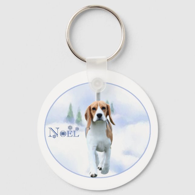 Chaveiro do beagle do Noel (Frente)