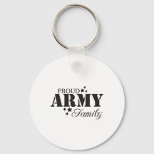 Chaveiro do Botão da Família do Exército Orgânico