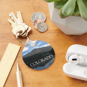 Chaveiro do botão das montanhas bonitas de