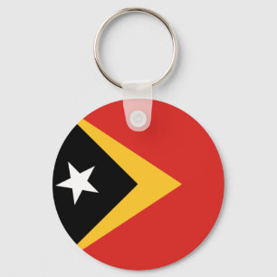 Chaveiro do Botão de bandeira de Timor Leste