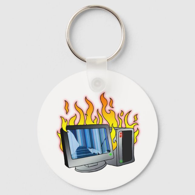 Chaveiro do botão de disparo do computador (Frente)