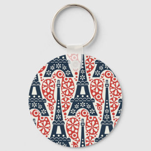 Chaveiro do botão de Paris