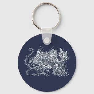Chaveiro do botão do tatuagem de Koi