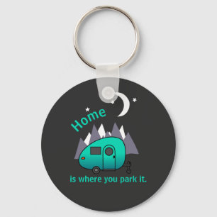 Chaveiro do Botão do Teardrop do Teardrop Azul Tea