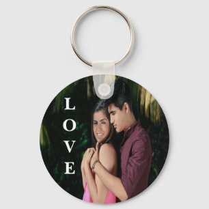 Chaveiro do Botão Fotográfico Personalizado do Amo