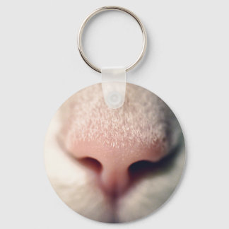 Chaveiro do Botão Gatinho Branco Silky