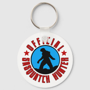 Chaveiro do caçador de Sasquatch com Bigfoot.