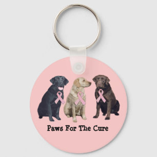 Chaveiro do cancro da mama de labrador retriever