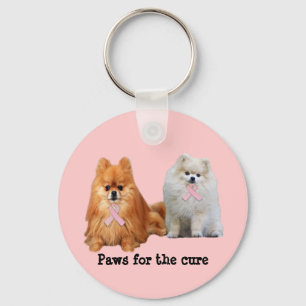 Chaveiro do cancro da mama de Pomeranian