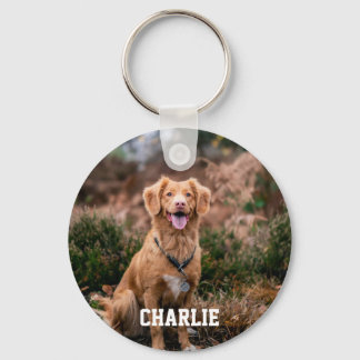 Chaveiro do Cão de Foto Pet Personalizado