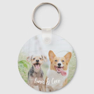 Chaveiro do Cão de Foto Pet Personalizado