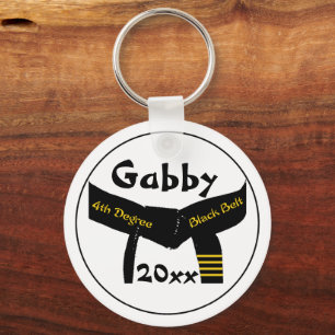 Chaveiro do cinturão negro do grau das artes