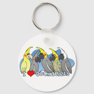 Chaveiro do Cockatiel das mutações da cor