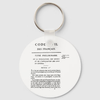 Chaveiro do Código Civil Francês.