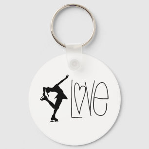 Chaveiro Do "corrente chave do patinagem artística amor"