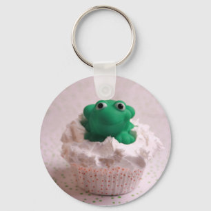 Chaveiro do cupcake do sapo