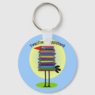 Chaveiro Do "design assistente do pássaro livro" do