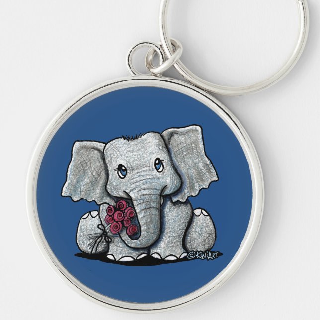 Chaveiro do Elefante KiniArt (Frente)