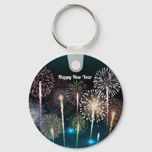 Chaveiro do Feliz ano novo Fireworks