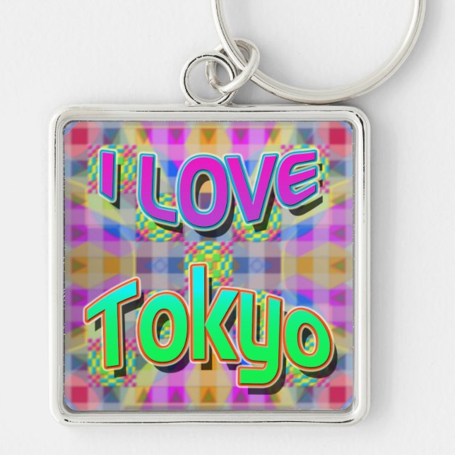 Chaveiro do Festival de Tóquio 1 "I LOVE Tokyo" (Frente)