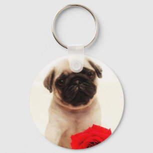 Chaveiro do filhote de cachorro do Pug