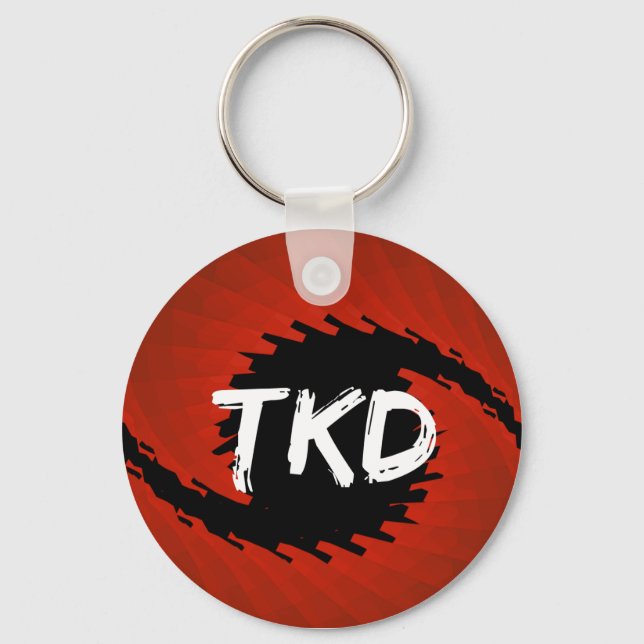 Chaveiro do furacão Red and Black TKD (Frente)