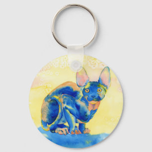 Chaveiro do gato de Sphynx