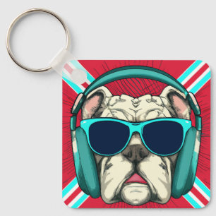 Chaveiro do Groove Pup Metal Square