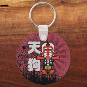 Chaveiro do Guerreiro Japonês Tengu Yokai