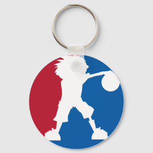Chaveiro do ícone do menino do basquetebol