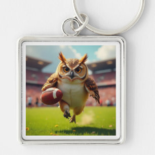 chaveiro do jogador de rugby da coruja