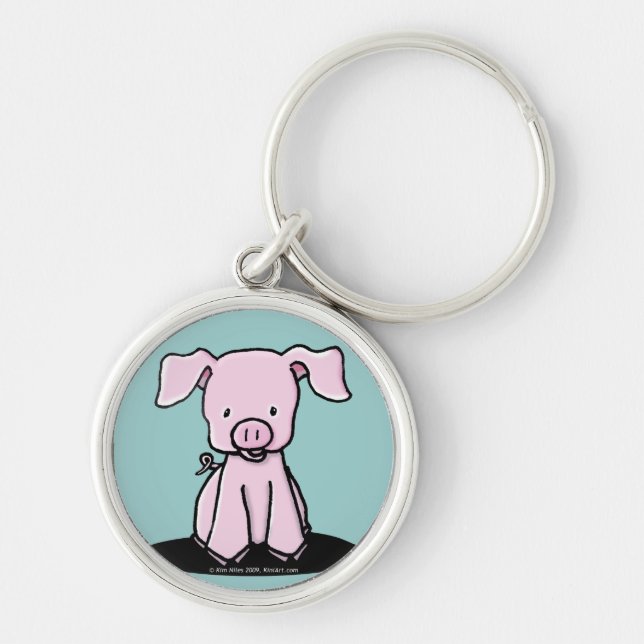 Chaveiro do KiniArt Piglet (Frente)