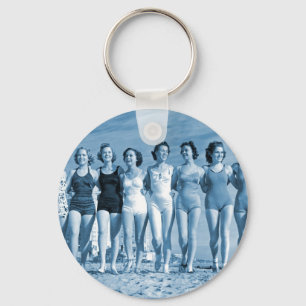 Chaveiro Do kitsch retro das mulheres do vintage loucos