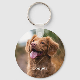 Chaveiro do Lembrete de Fotos de Pet Personalizado