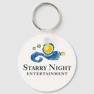 Chaveiro do logotipo da noite estrelado