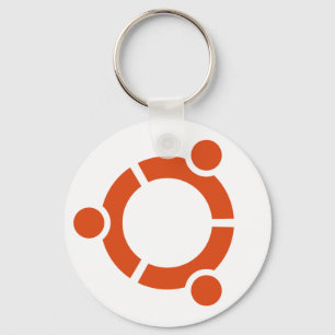Chaveiro do logotipo de Ubuntu