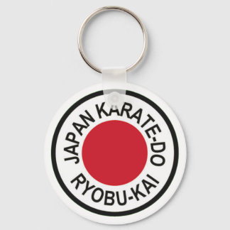 Chaveiro do logotipo Karate-Do-Ryobu-Kai do Japão