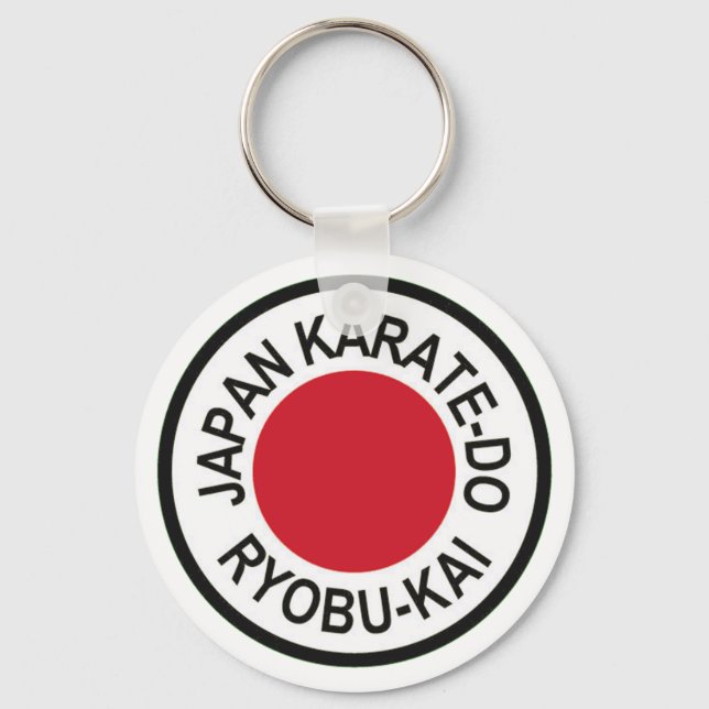 Chaveiro do logotipo Karate-Do-Ryobu-Kai do Japão (Frente)