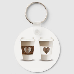 Chaveiro do Love Coffee Takeout Cups